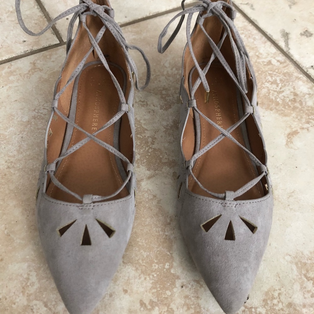 Atmosphere Gray Pointed Flats